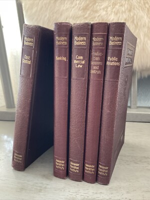 Modern Business Alexander Hamilton Institute 1967 & 68 Edition Set of 5 Books-image
