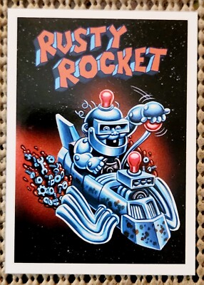 RUSTY ROCKET: GPK INTERGOOLACTIC KOSMIC KRASHERS PARALLEL SUBSET CARD SP (KK-4)-image