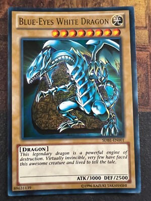 Blue-Eyes White Dragon SDBE-EN001 Misprint - Yu Gi Oh-image