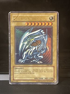 Yu-Gi-Oh! Blue-Eyes White Dragon SDK-001 HOLO Kaiba Yugioh TCG RARE 1996 HP-image