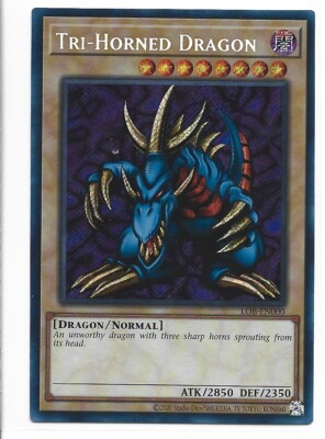 Tri-Horned Dragon LOB-EN000 Legend of Blue Eyes White Dragon (25th...-image