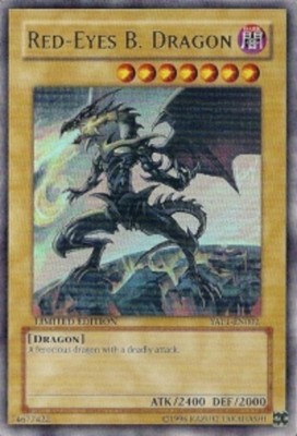 Yugioh! Red-Eyes B. Dragon - YAP1-EN002 - Ultra Rare - Limited Edition Near Mint-image