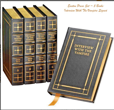 Easton Press The Vampire Chronicles ANNE RICE SIGNED Interview with the Vampire-image