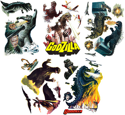 Vinyl Wall Stickers/VINTAGE GODZILLA KAIJU/Waterproof, Outdoor, Wall-Safe-image