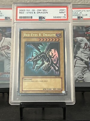 Red Eyes Black Dragon - SDJ-001 - Starter Deck Joey - Yu-Gi-Oh! - PSA 9 MINT-image