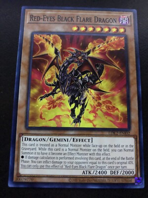 YUGIOH - Red-Eyes Black Flare Dragon - LDK2-ENJ02 - Unlimited - Common - NM/M-image