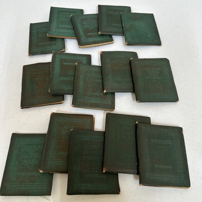 Antique Book Miniatures Little Leather Library Corporation, Set of 12 VG 1920's-image