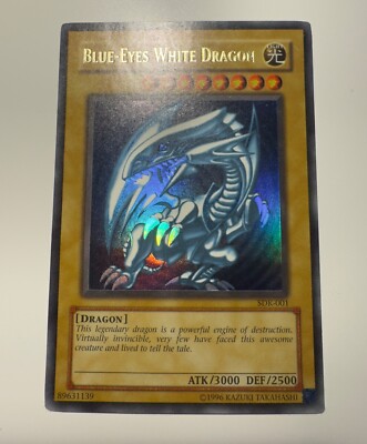 Yu-Gi-Oh! TCG Blue-Eyes White Dragon SDK-001 Ultra Rare Unlimited MP #SDK-001-image