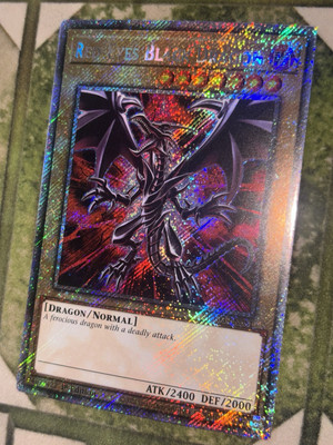YuGiOh RED EYES BLACK DRAGON Platinum Secret Rare RA03-EN081-image