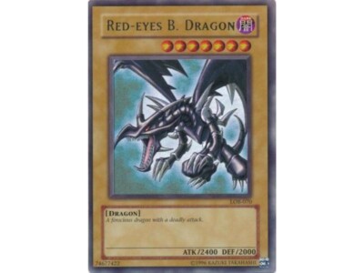Yu-Gi-Oh! Red-Eyes B. Dragon LOB-070 Ultra Rare Heavy Played Black-image