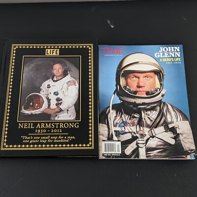 Easton Press Time-Life Neil Armstrong 1930-2012 & Life Special Ed John Glenn-image