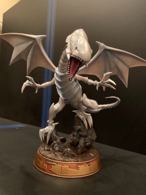 *OPEN ITEM* Yu-Gi-Oh! Blue-Eyes White Dragon (White) 14-Inch Tall PVC Statue-image