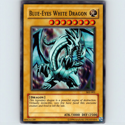 Yugioh Blue-Eyes White Dragon SKE-001 Unlimited Super Rare Holo - VLP-image