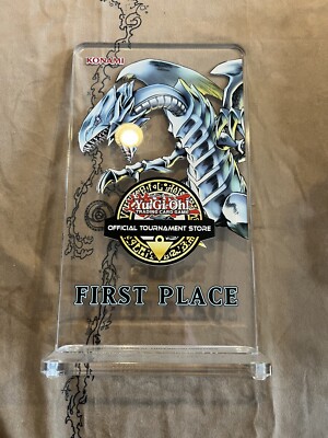 Yu-Gi-Oh OTS BLUE-EYES WHITE DRAGON 1ST FIRST PLACE KONAMI OFFICIAL STORE TROPHY-image