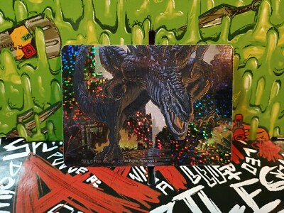 Vintage Stickers Godzilla Toho Prism Vending Machine Sticker VTG 98-image