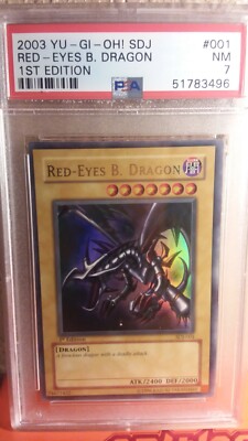 2003 Starter Deck Joey YU-GI-Oh! 001 Red-Eyes Black Dragon 1st Edition-image