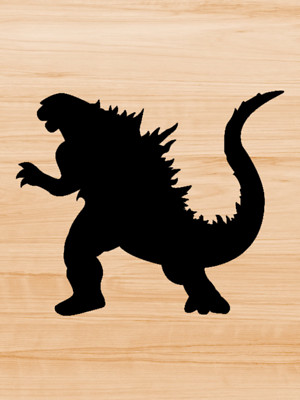 Decal Vinyl Car Truck Sticker - Godzilla Kajui Silhouette You Pick Size & Color-image