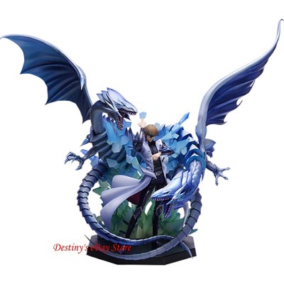 Yu-Gi-Oh! Kaiba Seto Blue-eyes white dragon PVC Statue Model Toy Figure Gift 1PC-image