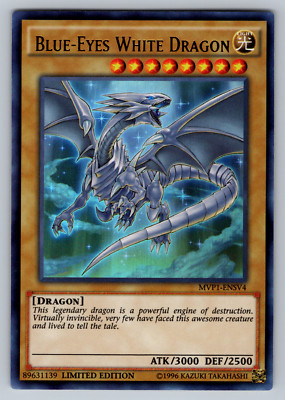 Blue-Eyes White Dragon Yugioh MVP1-ENSV4 Ultra Rare Limited Edition NM-image