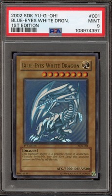 Yu-Gi-Oh! Blue-Eyes White Dragon Starter Deck Kaiba 1st Edition SDK-001 PSA 9-image