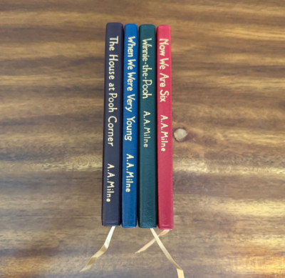 Winnie the Pooh Book Set of 4 by A.A. Milne (Easton Press, Limited)-image