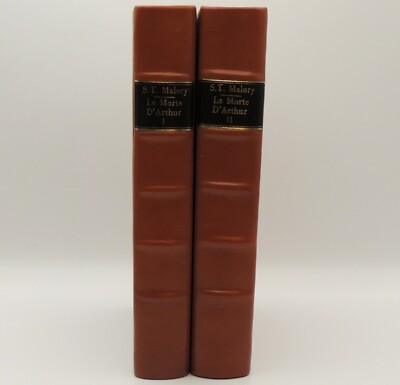 Le Morte D'arthur Sir Thomas Malory Penguin Eglish Library Leather Bound Vol 1&2-image