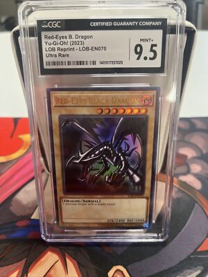 Red Eyes B Dragon LOB-EN070 25th Anniversary CGC MINT 9.5-image
