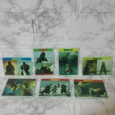 Morinaga Godzilla Sticker Set 7 Different Designs 1994 Used-image