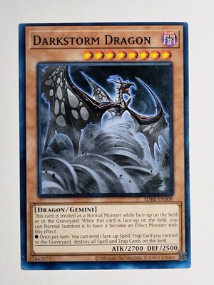 2013 Yu-Gi-Oh Structure Saga of Blue-Eyes White Dragon 1st #8 Darkstorm Dragon-image