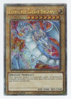 Yu-Gi-Oh! Blue-Eyes White Dragon #RA04-EN002 Quarter Century Secret Rare-image