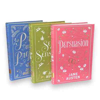 Jane Austen 3 Book Set  ~ PRIDE AND PREJUDICE, PERSUASION, SENSE AND SENSIBILITY-image
