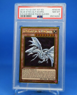 2017 Yu-Gi-Oh! Blue-Eyes Alternative White Dragon [MVP1-ENG46] Gold R PSA 8-image