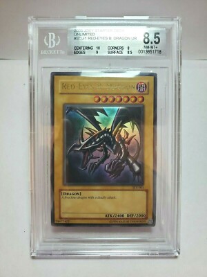 2003 Yu-Gi-Oh! SDJ RED EYES B DRAGON #001 BGS 8.5-image