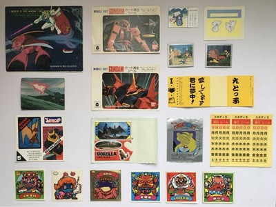 Gundam Bikkuriman Kimengumi Godzilla Anime Three Musketeers Godmazinger Sticker-image