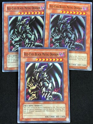 YUGIOH RED-EYES BLACK METAL DRAGON PP01-EN015 SUPER X3 (HP)-image