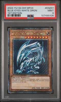 2024 YU-GI-OH! MP24-25TH ANV TIN: DUELING MIRRORS BLUE-EYES WHITE DRAGON PSA 9-image