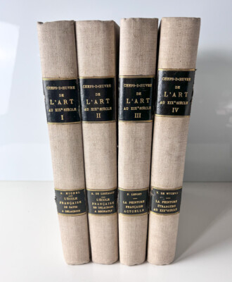 4 Vol set Andre Michel Les Chefs-D'Oeuvre de L'art au XIX Siecle -image