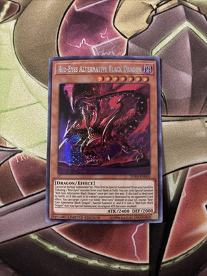 YUGIOH RED EYES ALTERNATIVE BLACK DRAGON TN19-EN005 SECRET LIMITED ED VLP-image