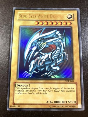 Yu-Gi-Oh Blue-Eyes White Dragon SDK-001 Ultra Rare Asian English-image