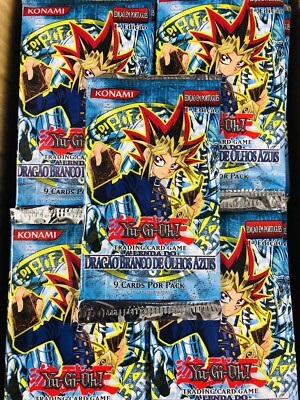 YUGIOH LEGEND OF BLUE EYES WHITE DRAGON 1ST BOOSTER PACK UNSEARCHED (PORTUGUESE)-image