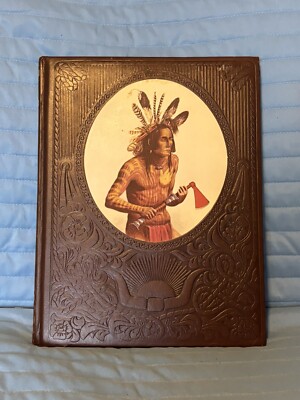 VTG Time Life Leather Bound Book - Indians-image