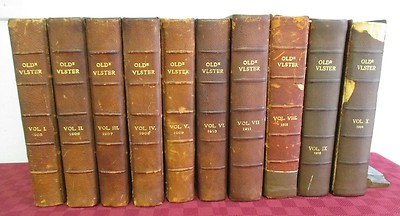 OLDE ULSTER 1905-1914 Ulster County NY History & Genealogy, 10 Vol Set, Leather-image
