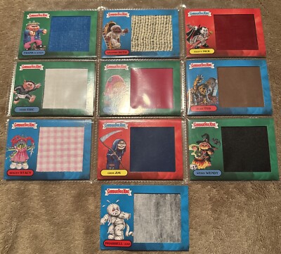 2019 Garbage Pail Kids - Horror-ible Complete 10 Patch Set! Nasty Nick, Dead Ted-image