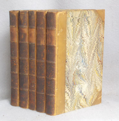 Antique THE WORKS OF JAMES HARRIS ~ 5 Vol Set LEATHER Treatises HERMES Grammar-image