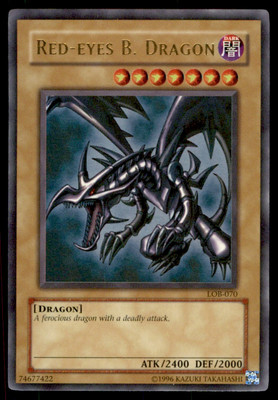 Yu-Gi-Oh! RED-EYES B. DRAGON #LOB-070 LIGHT PLAY-image