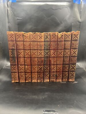 1912, 10 VOL SET, THE PHOTOGRAPHIC HISTORY OF THE CIVIL WAR, LEATHER, MILITARY-image