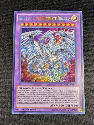 Yugioh - Neo Blue-Eyes Ultimate Dragon MVP1-ENS01 1st edition Secret Rare NM - C-image