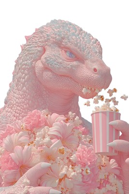 Angry Godzilla Cinema V2 Vinyl Car Decal Sticker – Waterproof & UV-Resistant-image