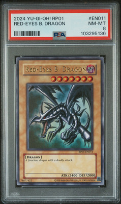 Red Eyes Black Dragon RP01-EN011 2024 Retro Pack Yu-Gi-Oh! PSA 8-image