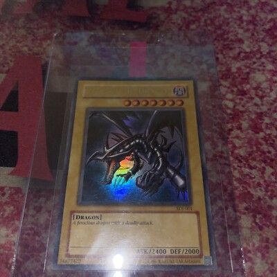 MP Yugioh Red-Eyes Black Dragon SDJ-001 Unlimited Edition Holo Rare Yu-Gi-Oh!-image